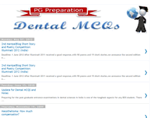 Tablet Screenshot of dentalmcqs.pgpreparation.in